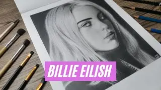 Billie Eilish Drawing | Chacoal & Graphite || JDB ART