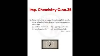 Chemistry Question for NEET Q.35#shorts #neet2022 #neet #neetexam #neetpyq #neetchemistry #chemistry