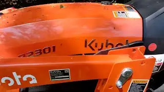 Kubota b2301 accidents will happen hydraulics