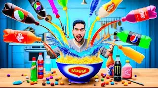 Cooking Maggi with 10 weird liquid | Treasure Hunting | Testing Hacks Real or Fake