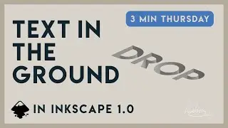 Text in the Ground | Quick Tip | Inkscape