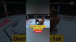 Derrick Lewis KO Teixeira #ufcnashville