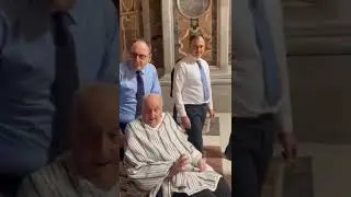 'Pope' Francis in Plain Clothes in Saint Peter's Basilica Today