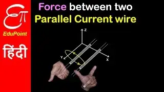 Force between parallel current carrying conductors | video in HINDI | EduPoint