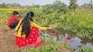 Fishing Video | Everyone should watch these tricks to learn from brother & sister fishing methods 