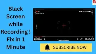 Black Screen error fixed in 1 minute | Screen Recording #blackscreenerror