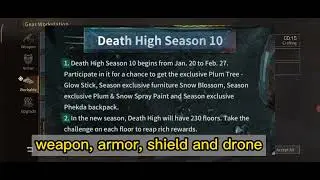 Lifeafter Death High Season 10,  officially update patch notes.