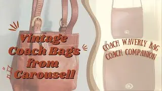 Unboxing Vintage Coach Bags from Carousell | Coach Waverly Bag and Coach Companion Flap Bag | PH