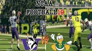 NCAA Football 19 #17 OREGON vs #7 WASHINGTON NCAA 14 Updated Rosters
