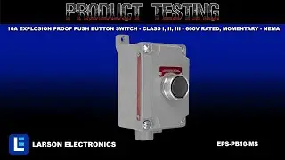 10A Explosion Proof Push Button Switch - Class I, II, III - 600V Rated, Momentary - NEMA