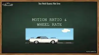 Motion Ratio and Wheel rate | Auto Aspects | Basic Vehicle Dynamics terms #1