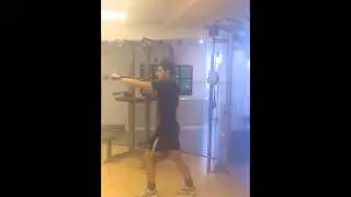 one arm push opp stance twist - London Personal Trainer