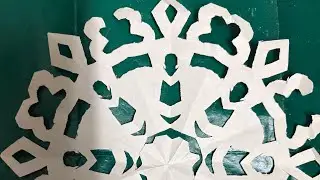 Dimpi art gallery  is live how to make easy paper snowflakes #trending #art #music #beautiful 