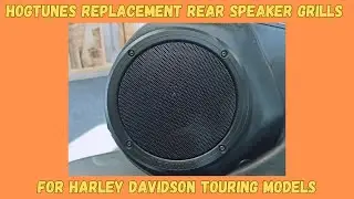 Hogtunes Replacement Rear Speaker Grills for Harley Davidson Touring Models