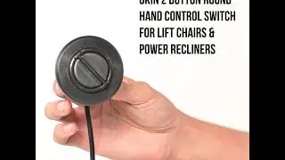 Okin 2 Button Round Hand Control Handset with 5 pin Plug Fixed Power Recliner or Lift Chair