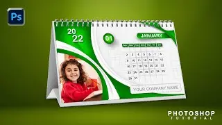 How To Design Desk Calendar 2022 In Photoshop | Free Calendar Template