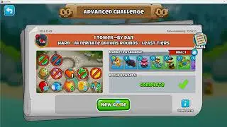 BTD6 Advanced Challenge 1 Tower - 9 November 2023