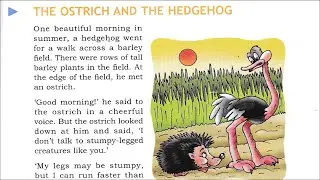 The Ostrich And The Hedgehog🔥D.A.V School🔥Class-3 English Reader🔥D.A.V Publication