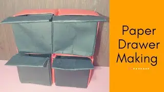 How to make paper drawer //Origami paper drawer making easy //
