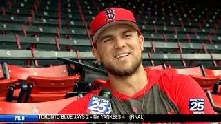 Red Sox Michael Chavis chats with Butch Stearns