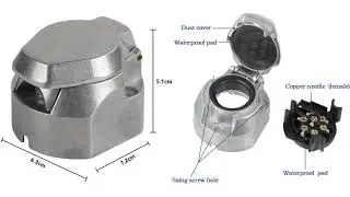 YH5197 7 Pin Trailer Plug Socket
