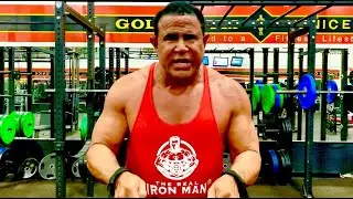 Keith Middlebrook the Real Iron Man training at the Gym, Success Super Secrets.