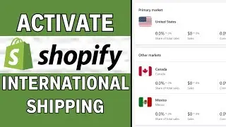 How To Activate International Market In Shopify (2025)
