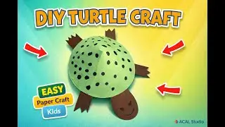 Easy Paper Turtle Craft 🐢✨ | Simple & Fun DIY Tutorial