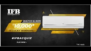 Amazon IFB ac quiz answers today | 27 February answers | Watch & win rs 10000 pay balance