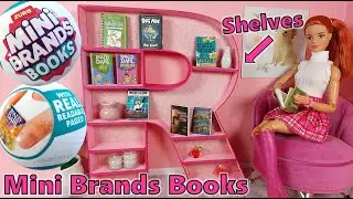 Making a Bookshelf 📚 Plus Opening Mini Brands Books