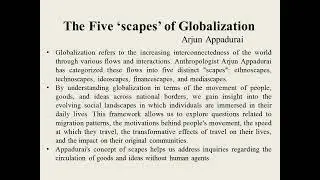 Five 'scapes' of Globalization