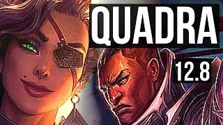 SAMIRA & Bard vs LUCIAN & Nautilus (ADC) | Quadra, Legendary, 700+ games, 28/6/9 | EUW Master | 12.8