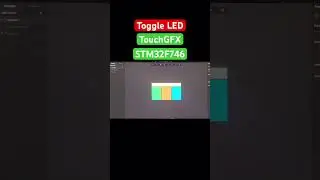 TouchGFX Toggle Led project #touchgfx #stm32f746