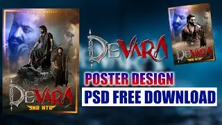 Devara poster design | #psdfilefreedownload #ntrfansclub || #devara @RsGraphics789