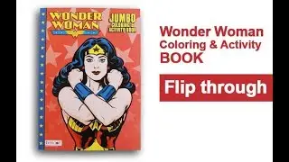 Wonder Woman Coloring Book Flip Through