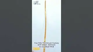 long strip flex PCB with many gold pads#pcb #electronics #electronic #flex PCB #fpcb