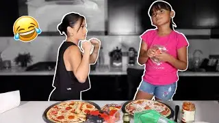 PIZZA CHALLENGE W MY NIECE!
