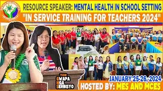 VLOG: 99 | RESOURCE SPEAKER:  IN SERVICE TRAINING FOR TEACHERS | 