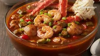 4 Course Dinner Menu - Creole Spicy Red Gumbo