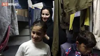 Migrants at Chios refugee camp stuck in cold of winter