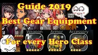 Destiny Child Global Guide Best Equipment Gear for every Class Hero!? Watch till end