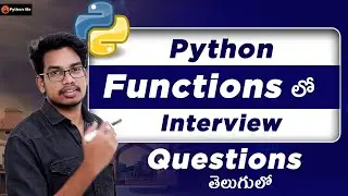Python Functions Interview Questions | Python in Telugu