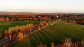Litchfield, Connecticut Fall Colors Drone Video