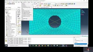 Meshing of Plate With Hole  IN ABAQUS (Extra 1)