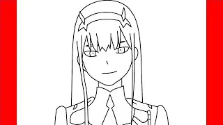 How To Draw Zero Two - Step By Step Drawing