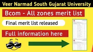 Bcom - All zones merit list 🥳 || Vnsgu || What to do next ❓