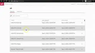 p5js #1 Creating an account on editor.p5js.org