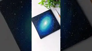 Рисуй галактику вместе со мной ✨ #искусство #урокирисования #галактика #короткоевидео #акриловаяж...