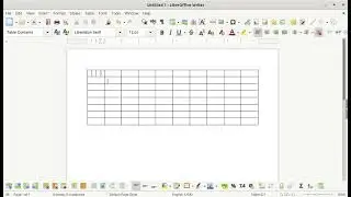 How to split cells in libre office writter|LINUX BASICS|Technology spy