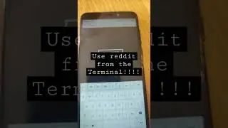RTV - a CLI app where you can browse reddit from the terminal on your pinephone! #shorts
